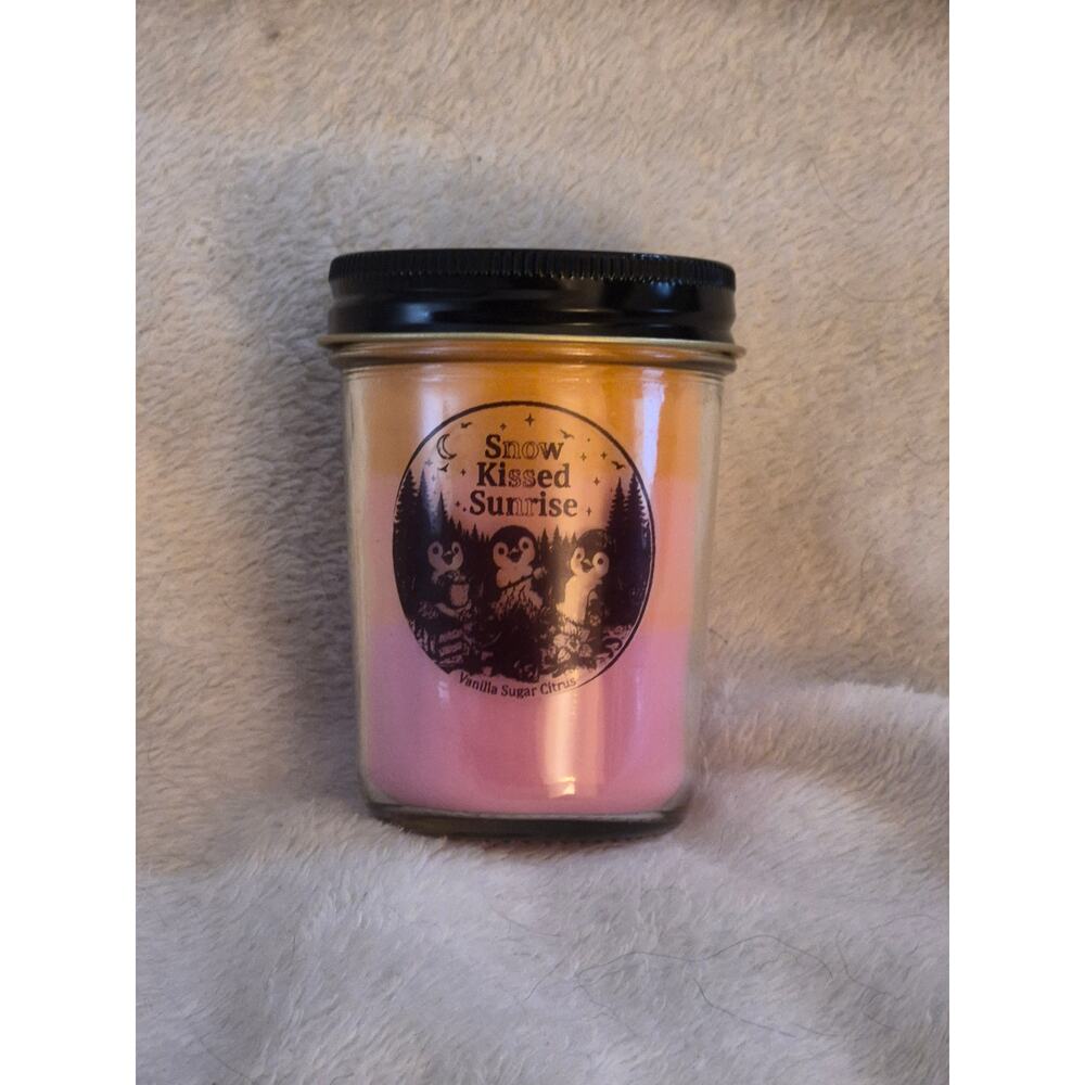 Homemade "Snow Kissed Sunrise" Candle